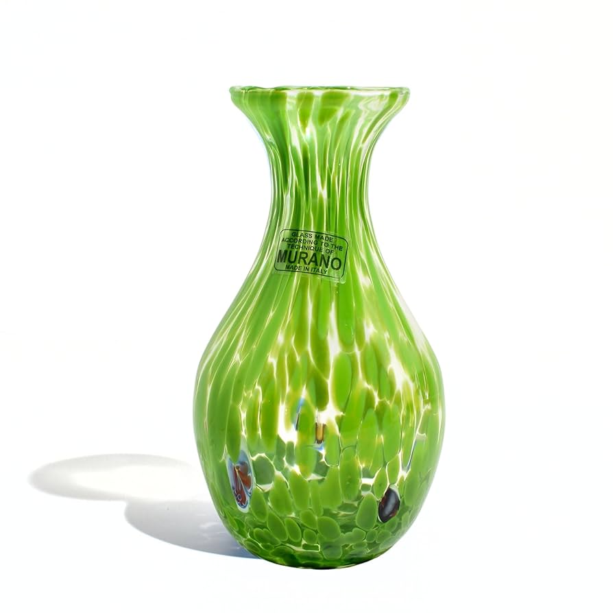 工芸品 Murano Glass Vase (Blue & Yellow) 工芸品 Murano Glass Vase (Blue & Yellow) Vintage Vase in